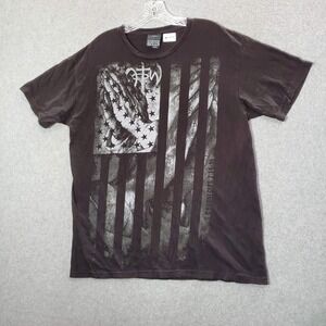 VINTAGE NOTW Men Shirt L Black Y2K Not Of This World Tee Chronicles 7:14-15 READ